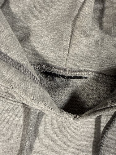 Vintage Ralph Lauren Polo Jeans Grey Hoodie Pullover Sweatshirt Size Large  - Picture 6 of 9