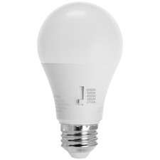 Diodesy 4PK A19 LED Light Bulbs 1W, 5W, 27000K-6500K, E26, 1100LM, 120V