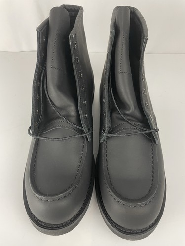 Red Wing 8074 Classic Moc Boots Black Harness Leather Mens Size 11 D Seconds - Bild 6 von 15