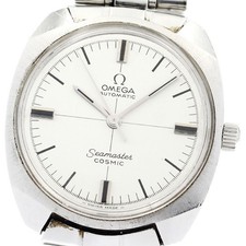 Omega Seamaster Cosmic 165.022 Automatik SS Herrenuhr, Silber, 34mm aus Japan