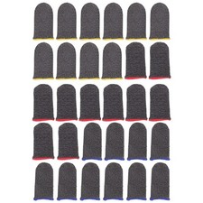 30 Pcs Anti-slip Gaming Finger Cover Sleeves for Protectors Work