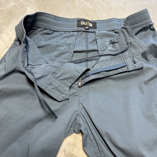 DUER Performance Pants Men’s M Blue Lightweight Breathable Athletic Taper Travel - Picture 8 of 15