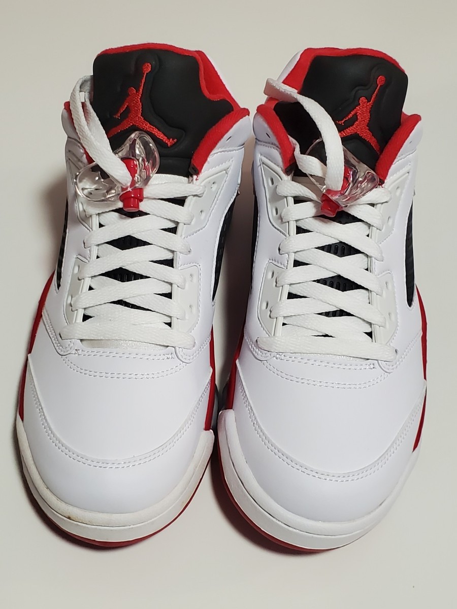 Size 9 - Air Jordan 5 Retro 2016 Low Fire Red for sale