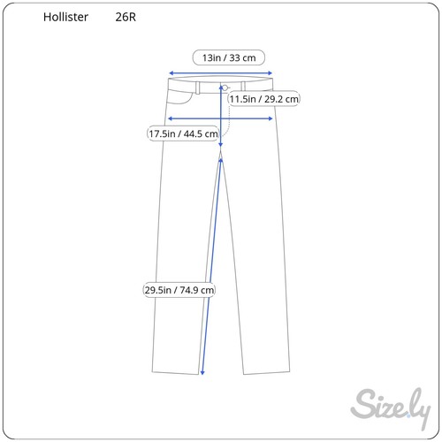 Hollister Ultra High Rise Dad Jeans 2R W26 Stretch Blue Denim Inseam 29.5" - Picture 9 of 10