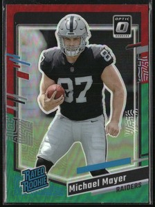 2023 Donruss #361 Michael Mayer Optic Rated Rookie Preview Red & Green Prizm