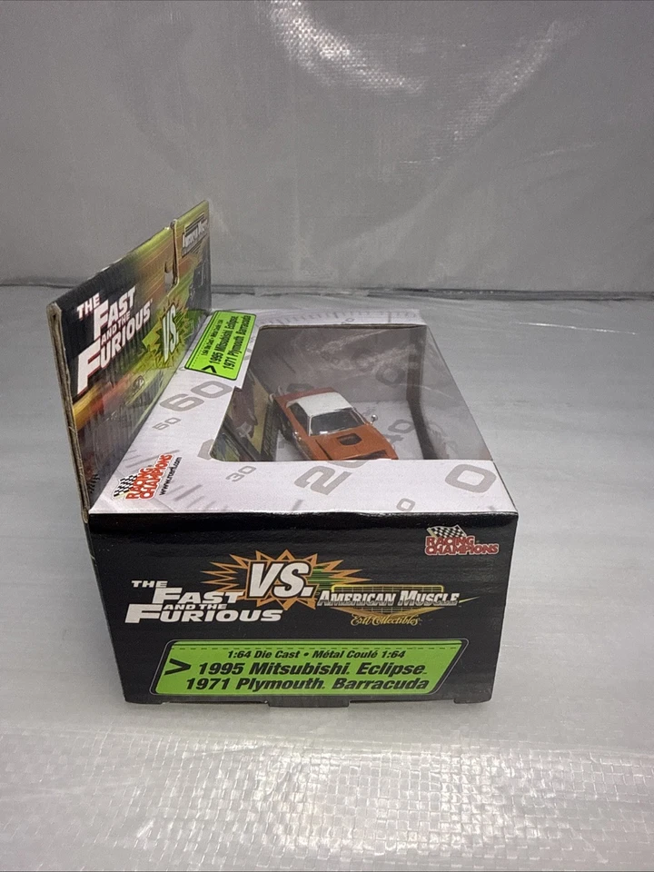 Juego Die Cast Fast and Furious Racing Champions Eclipse vs. Barracuda 1:64 Foto 4 de 4