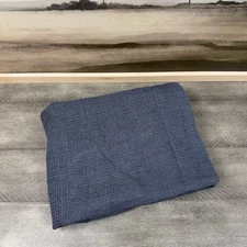 Pottery Barn European Linen Waffle Pillow Sham Euro Steel Blue Washed Read