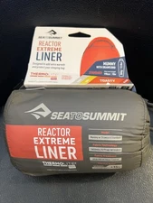 SEA TO SUMMIT REACTOR EXTREME LINER THERMAL BOOST TOASTY MUMMY 198CM 78" RED