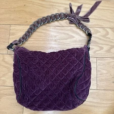 Marc Jacobs Purple Quilted Velvet Bag SUPER RARE!!