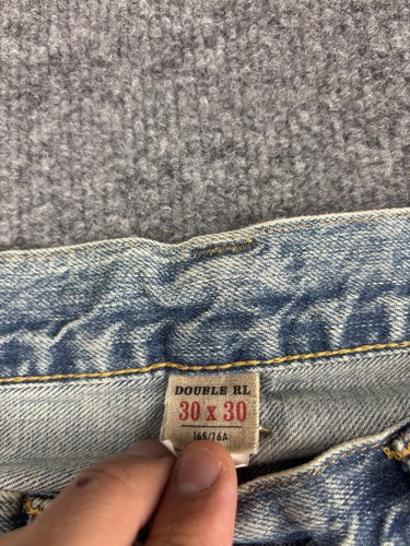 RRL Double RL Jeans Mens 30x30 Light Wash High Slim Lawton Selvedge Denim - Picture 3 of 14