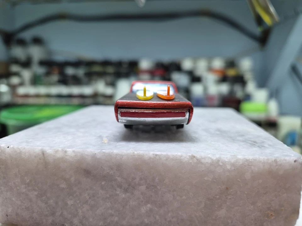 Hot Wheels Redline Restored Deora Spectraflame Watermelon Deep Dish wheels HK - Image 4 of 4