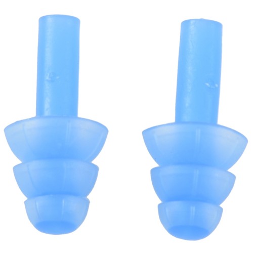  (R) 1 par de tapones de silicona flexibles para natación - azul B7X26936 - Imagen 3 de 8