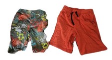 Lot set Gymboree boys M 7 8 summer shorts tropical palm tree  orange vacation