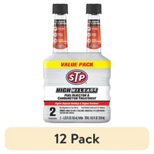 (12 pack) STP High Mileage Fuel Injector&Carburetor Cleaner, Gift Set-5.25 fl oz