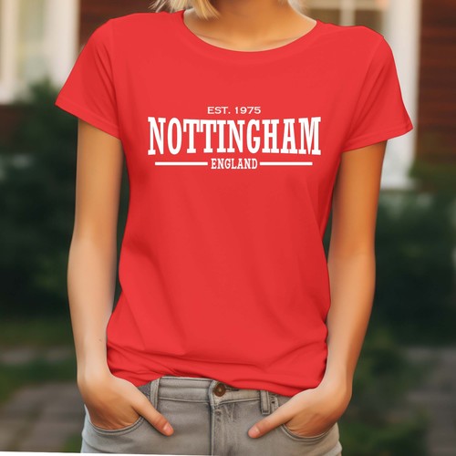 Herren T-Shirt 50. Geburtstag Stadt der Geburt NOTTINGHAM jede Stadt / Jahr 40. 21. - Bild 4 von 10