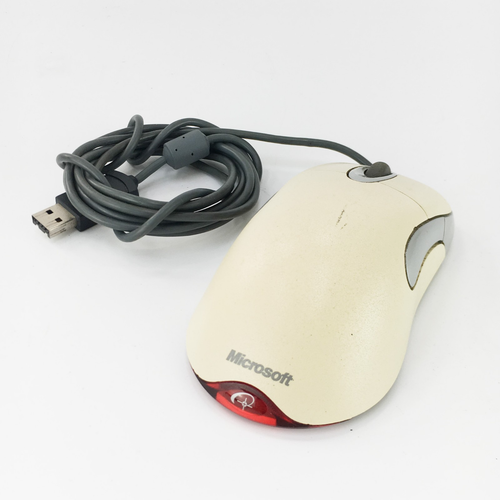 Microsoft IntelliMouse Optical Mouse Vintage Beige/White, Wired USB retro