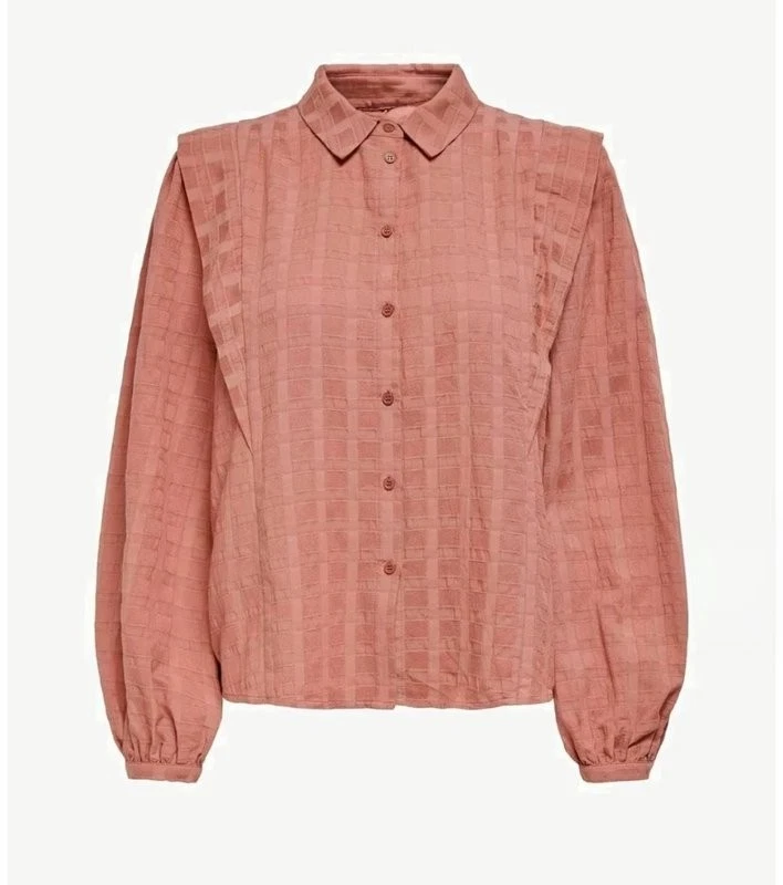 Women Laura Torelli Shirt Coral Cotton S - Bild 3 von 4