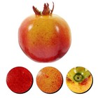 6Pcs Artificial Pomegranate Models Fake Pomegranate Photo Props for Fruit Shop