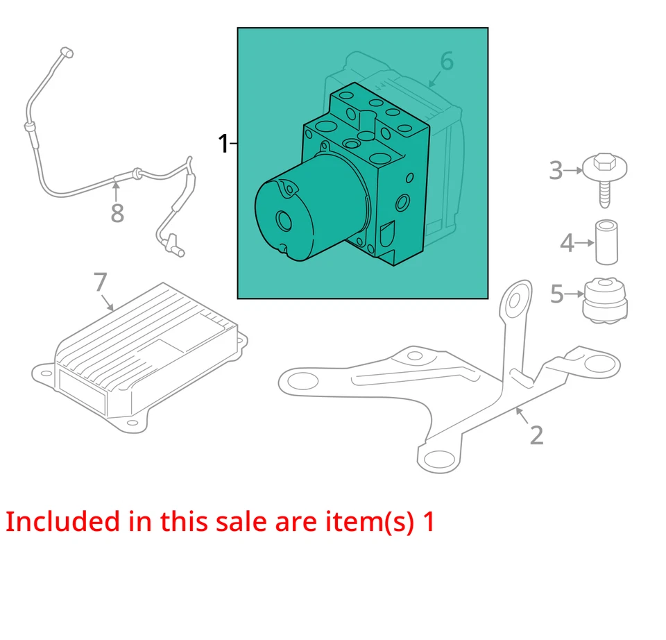 2013 BMW 528i ABS антиблокировочный тормоз привод насос OEM 89K миль - LKQ412644616 - Изображение 4 из 4