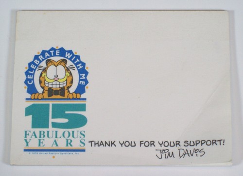 Garfield Kitty Litter Max Notepad Cube Paper & 15 Year Celebration Post-it Notes - Picture 8 of 13