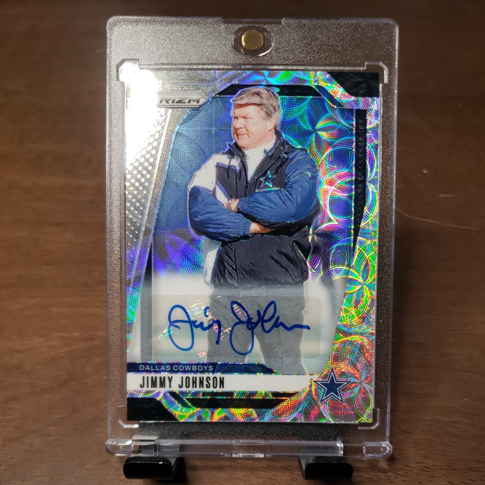 2024 Panini Prizm Jimmy Johnson Auto Choice Prizm /25 Dallas  Cowboys 