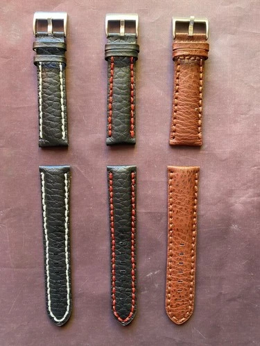 Sell a lot 50pcs genuine leather watch straps 22-24mm = 79GBP