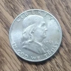 1951 Franklin Half Dollar Silver 50C Coin Philadelphia Mint Circulated