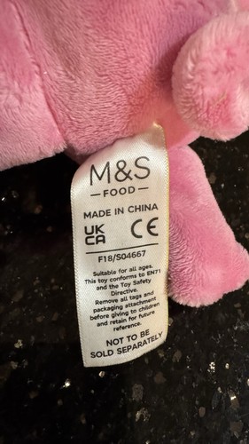 Percy Schwein M&S Plüschtier Kuscheltier - Bild 5 von 7