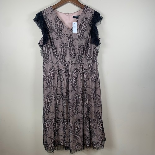 Lane Bryant NWT Black Lace Lined Sleeveless Dress Size 16 NO BELT - Picture 11 of 16