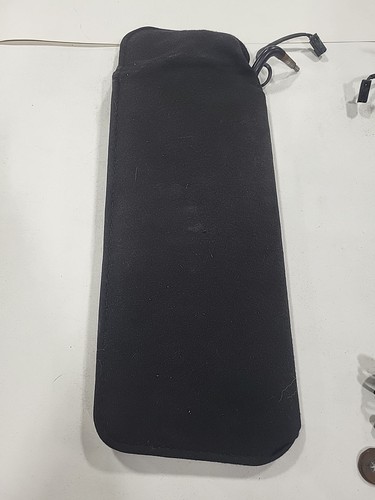 84-96 Corvette Black Cloth Driver Passenger Sunvisor Sun Visor Pair 2x Light OEM - Foto 3 di 11