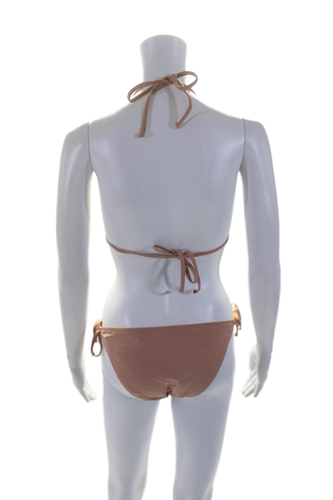 J Crew Womens Stretch Tie Closure Two Piece Bikini Bathing Suit Pink Size S - Picture 6 of 12