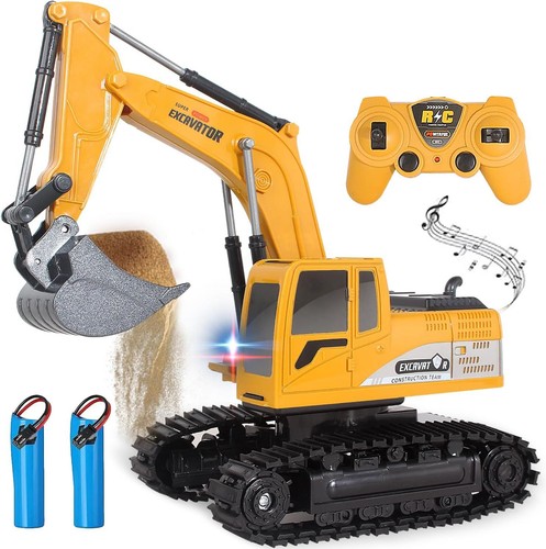 Jiakora Remote Control Excavator RC Digger Truck Construction Vehicles Boys Toys