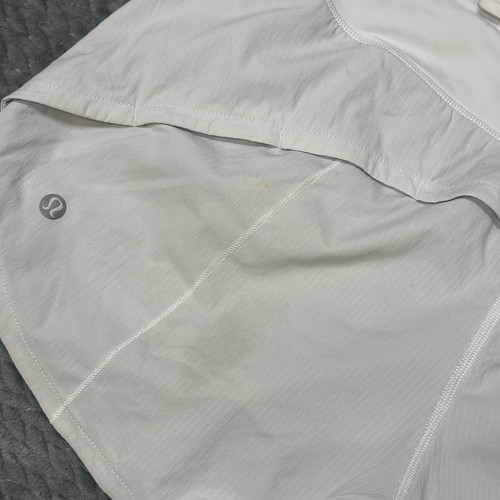 Lululemon Speed Up Shorts High Rise Womens 8 Running Lined Zip Pocket FLAW READ - Picture 4 of 8