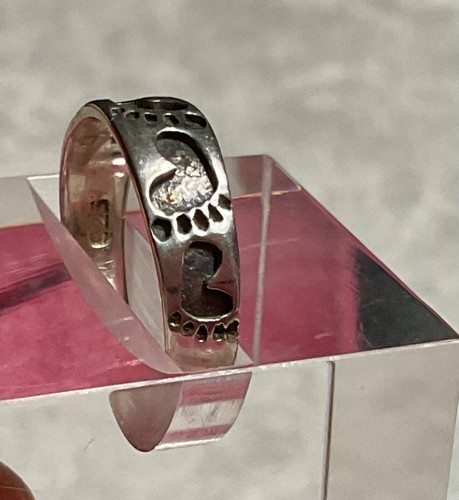 ZEHENRING STERLINGSILBER FUSSABDRÜCKE IM SAND - Bild 4 von 5