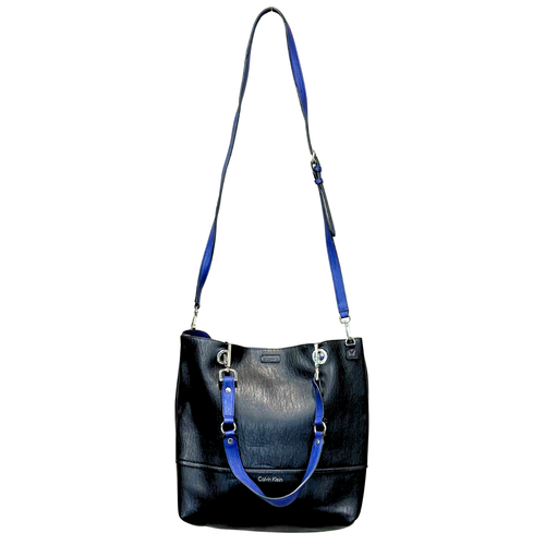 Calvin Klein Wendetasche - schwarz/blau Leder - Bild 3 von 4