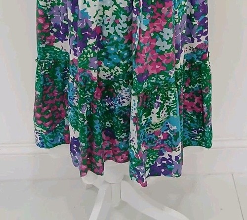 RAILS Juni Kleid Gr. S Gardenia Blumen Stufen luftig Midi Sommer - Bild 7 von 7