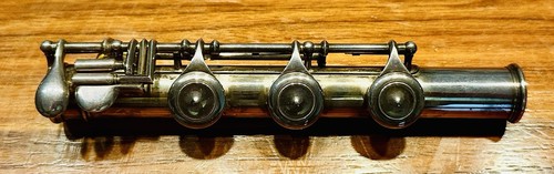 Rare Beauty - Alfred G. Badger Improved Cylinder Boehm Silver Flute, Gold Plaque - Picture 9 of 15