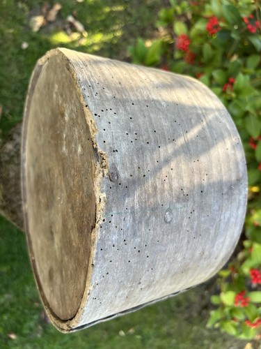 Antique 1/2 Peck Grain Measure 24cm Diameter With Duty Marks~In Found Condition - Picture 13 of 13