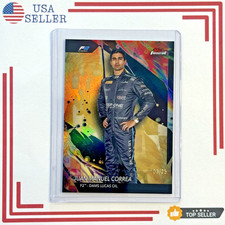 2024 Topps Finest Formula 1 F1 #134 JUAN MANUEL CORREA Gold Refractor /25 (RC)
