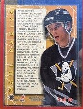 Paul Kariya Ice Hockey Sports Trading Card Singles 1995-96 Paul Kariya Ice Hockey Sports Trading Card Singles 1995-96