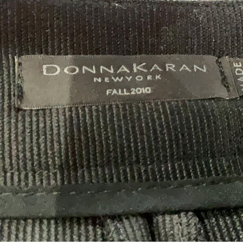 $1295 Donna Karan m 6 collezione black label 2010 Rw Shinny pantaloni pelle nera - Foto 4 di 6