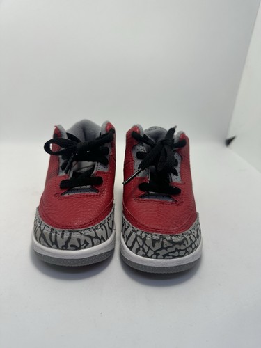 Jordan 3 Retro SE PS Red Cement Kids Nike Boys Girls UK 5.5 Kids CQ0487600 - Picture 5 of 10