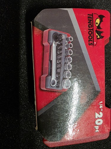 Teng Tools Metric 1/4" Drive  Socket & Bit Set Mini Ratchet Bit Socket Set - Picture 4 of 5