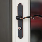 LARSON QuickFit Bronze Lockable Storm door Handleset #20297857