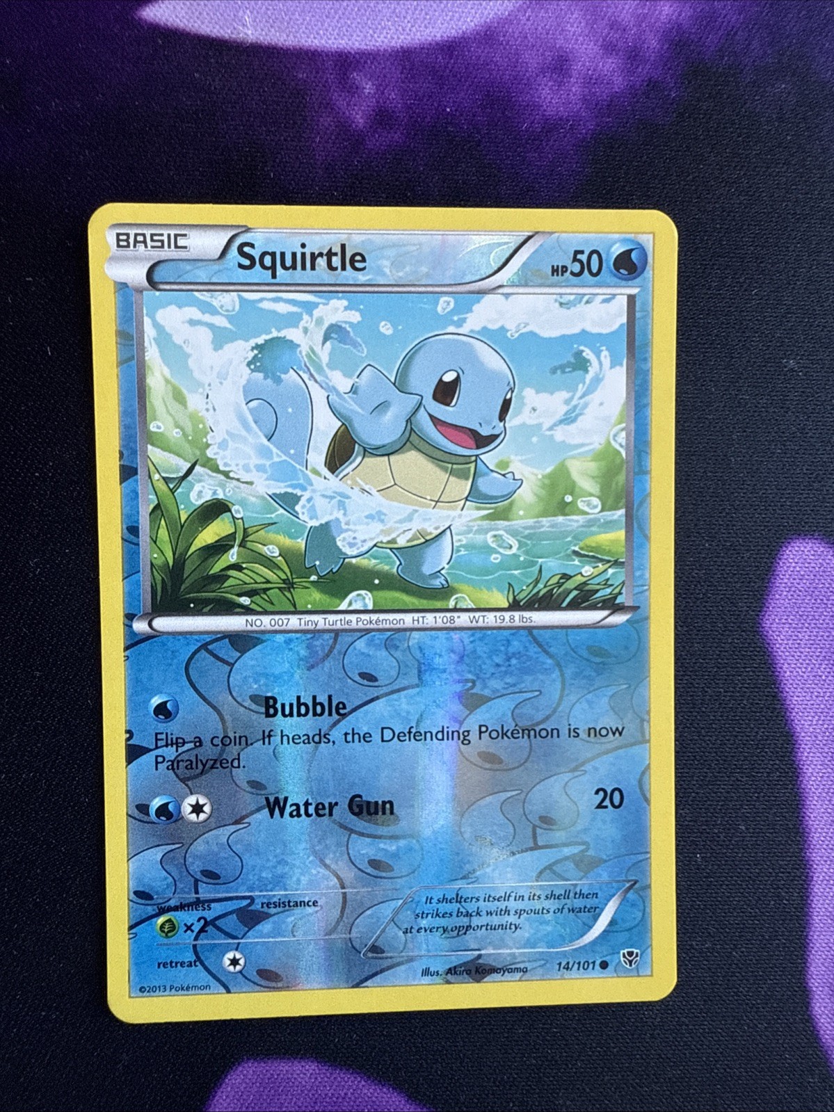 Squirtle 14/101 Plasma Blast Reverse Holo