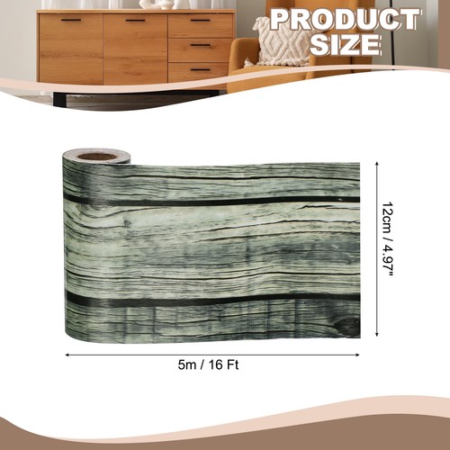 Wood Grain Tape, 2" x 33Ft Self-Adhesive Wood Grain Repair Tape(Grey) - Bild 2 von 7