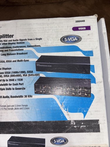 Divisor Vanco 1x8 VGA con audio 280448 - Imagen 6 de 24