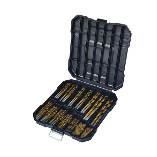 Tool Shop Titanium Twist Drill Bit Set - 100 Piece - Picture 2 of 6