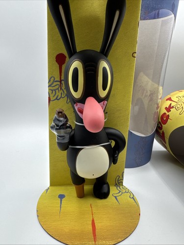 Gary Baseman 10" Black Dumb Luck Rabbit Japan Version Limited Edition 282/500 - Bild 7 von 15