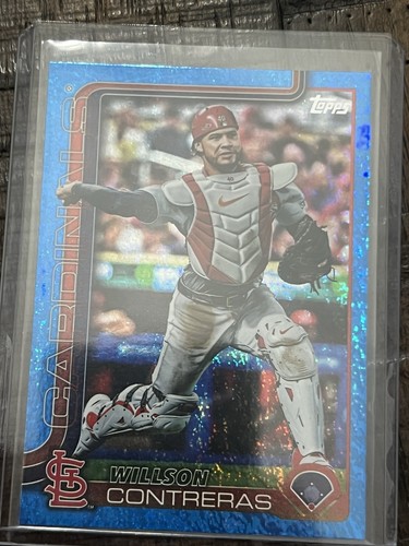 Topps 2025 Series 2 Wilson Contreras Blue Foil /150
